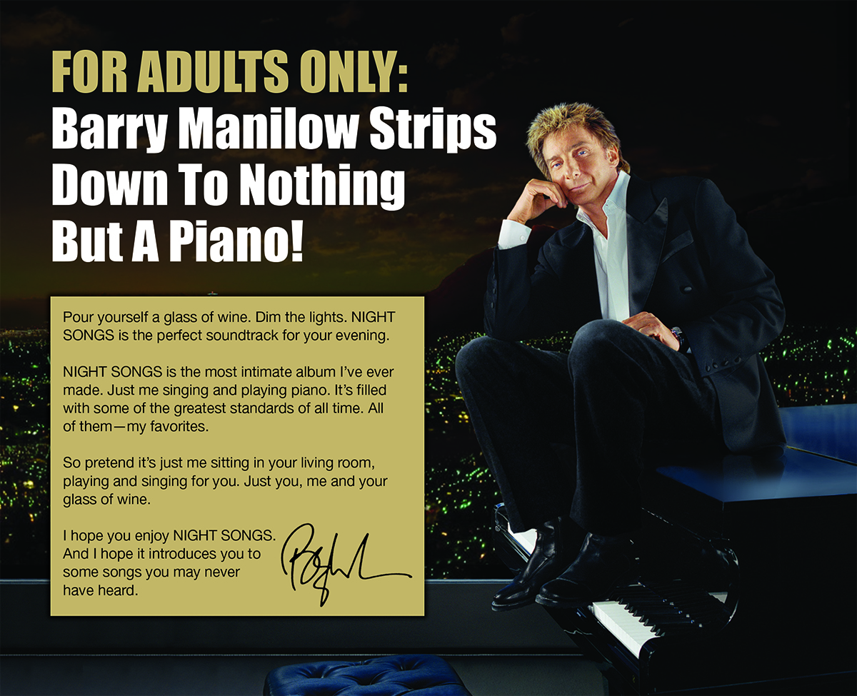 Manilow Strips Down To Nothing But A Piano…Worldwide!